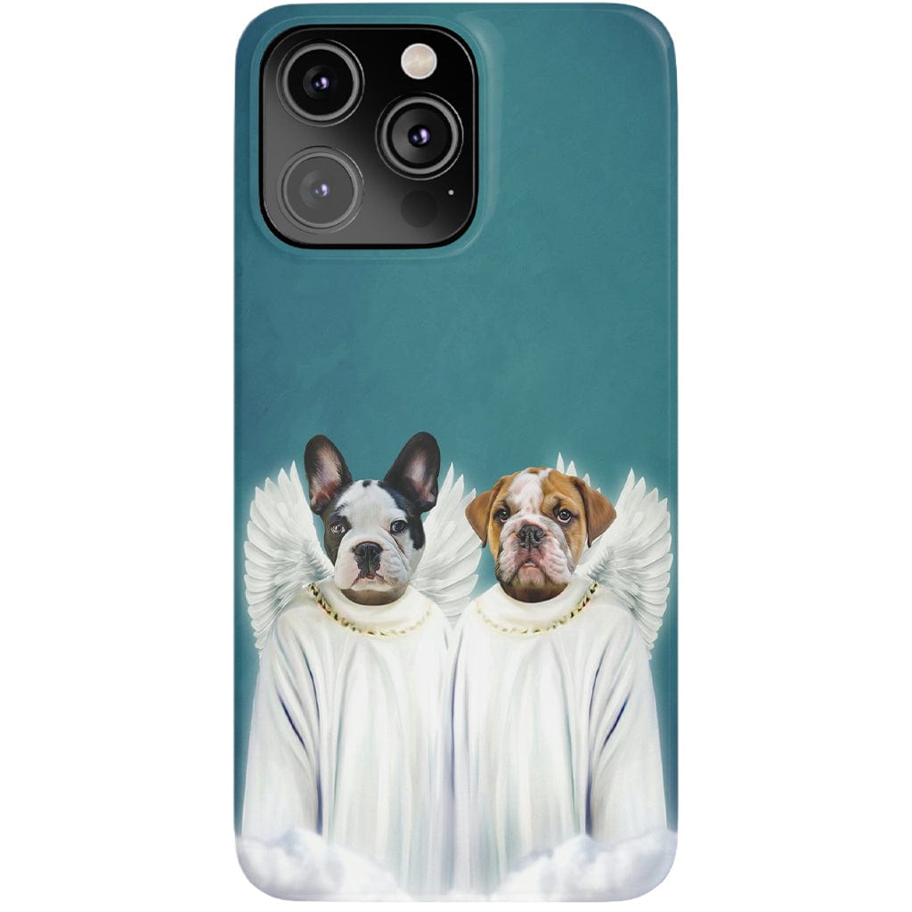 &#39;2 Angels&#39; Personalized Pets Phone Case