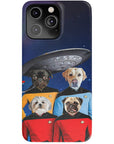 'Doggo-Trek' Funda personalizada para teléfono con 4 mascotas