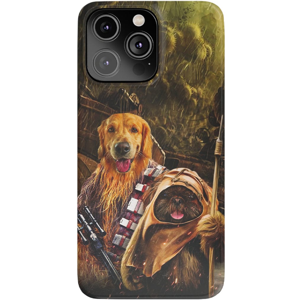 &#39;Chewdogga &amp; Dogg-E-Wok&#39; Personalized 2 Pet Phone Case