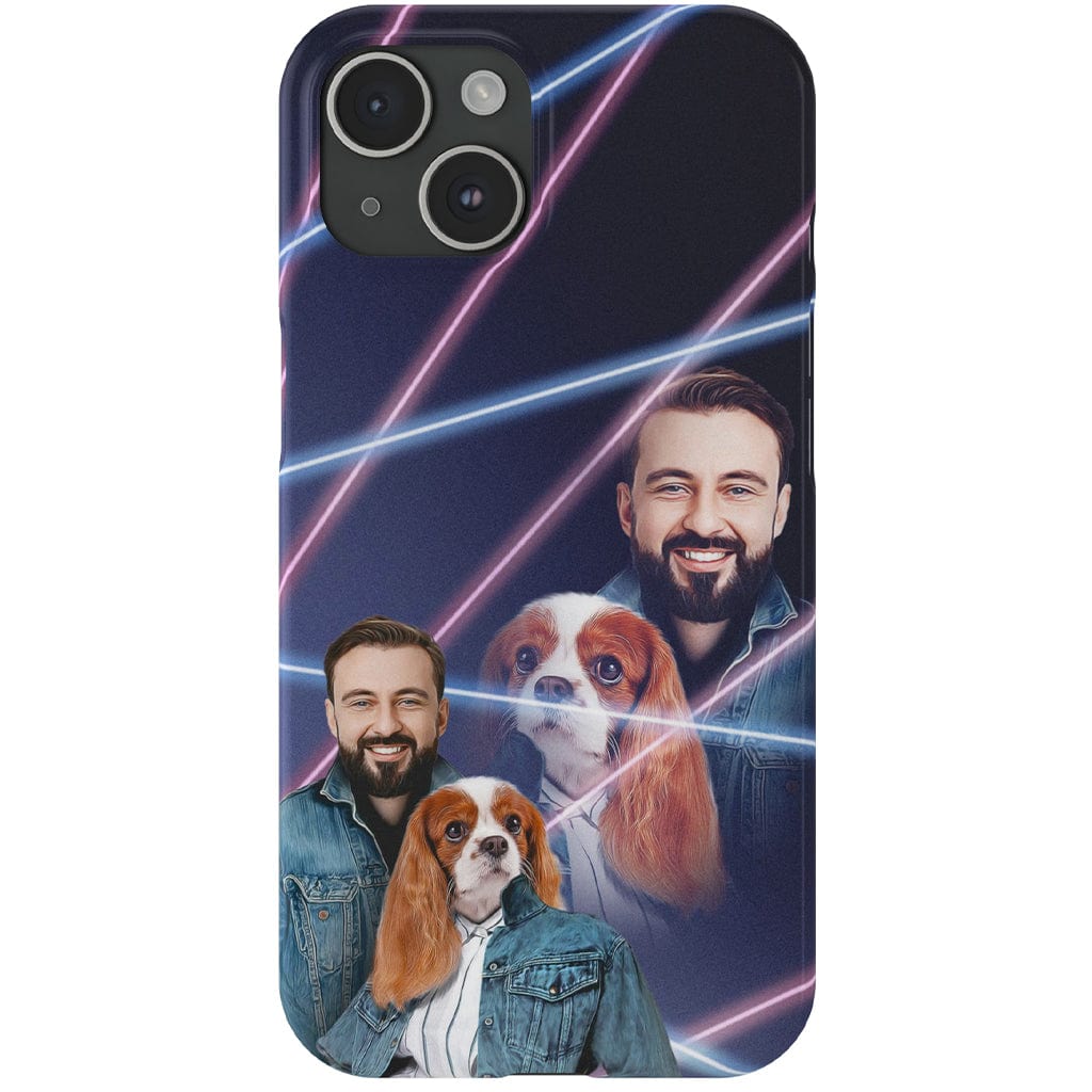 &#39;1980s Lazer Portrait Pet(Female)/Human(Male)&#39; Personalized Phone Case