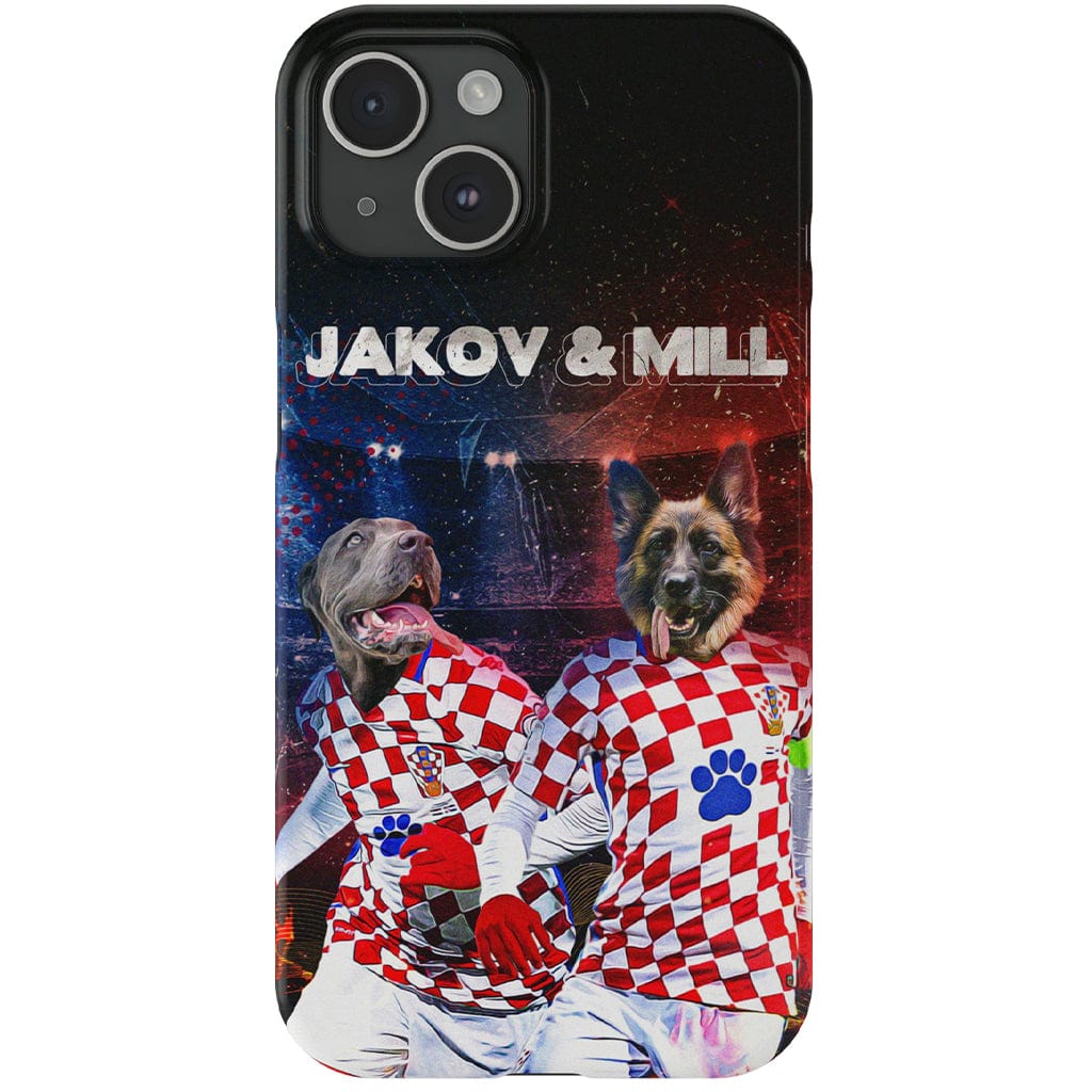 &#39;Croatia Doggos&#39; Personalized 2 Pet Phone Case