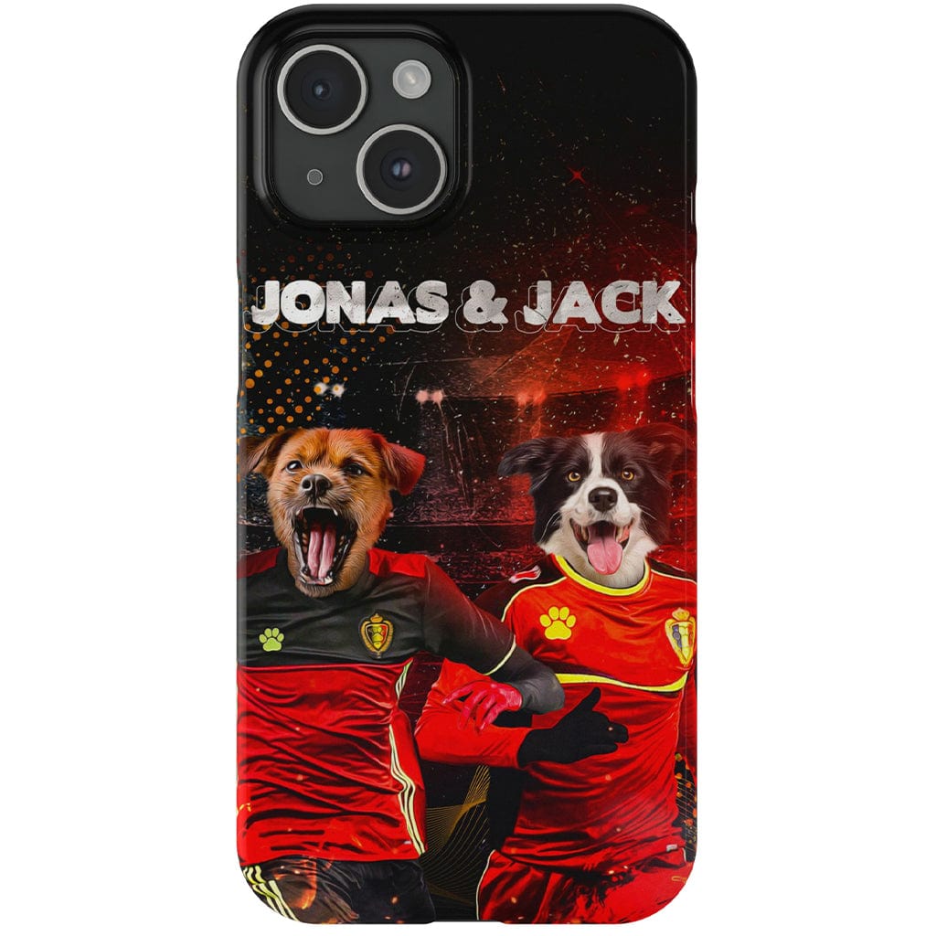 &#39;Belgium Doggos&#39; Personalized 2 Pet Phone Case