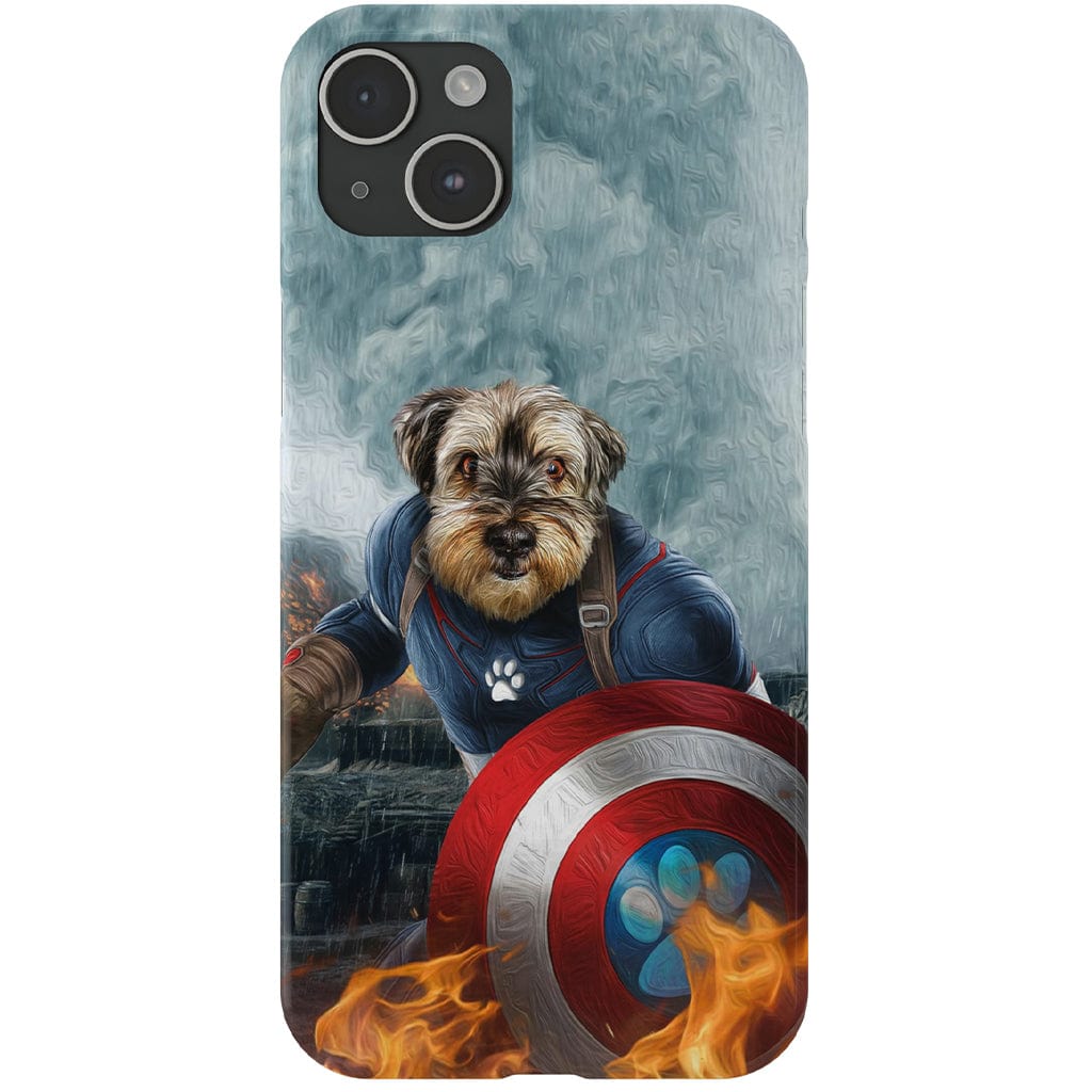 Funda para teléfono personalizada &#39;Capitán Doggmerica&#39;