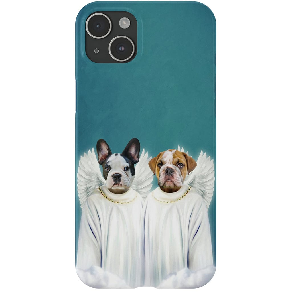 &#39;2 Angels&#39; Personalized Pets Phone Case