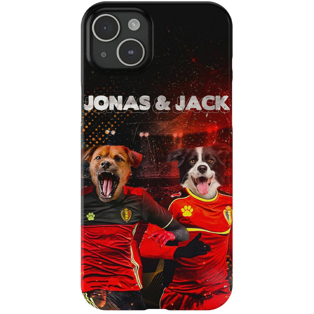 &#39;Belgium Doggos&#39; Personalized 2 Pet Phone Case