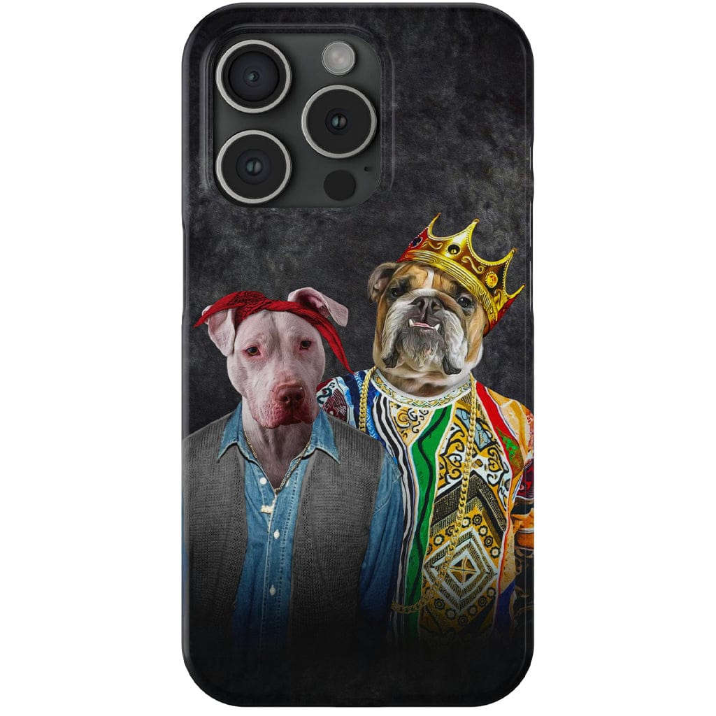 Funda personalizada para teléfono con 2 mascotas &#39;2Paw And Notorious DOG&#39;