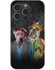 Funda personalizada para teléfono con 2 mascotas '2Paw And Notorious DOG'