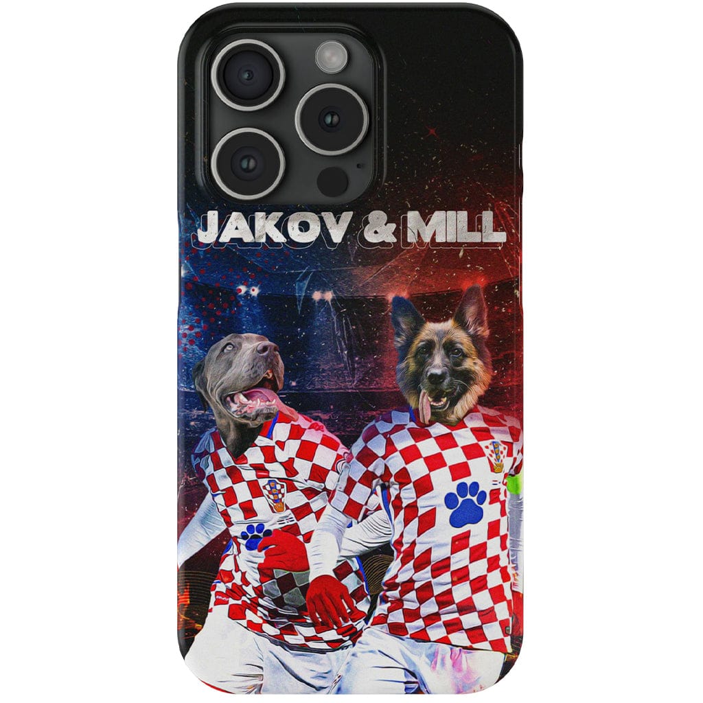 &#39;Croatia Doggos&#39; Personalized 2 Pet Phone Case