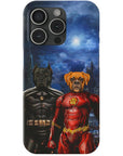 'Batdog & Flash Doggo' Personalized 2 Pet Phone Case