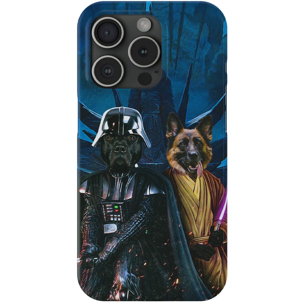 &#39;Darth Woofer &amp; Jedi-Doggo&#39; Personalized 2 Pet Phone Case