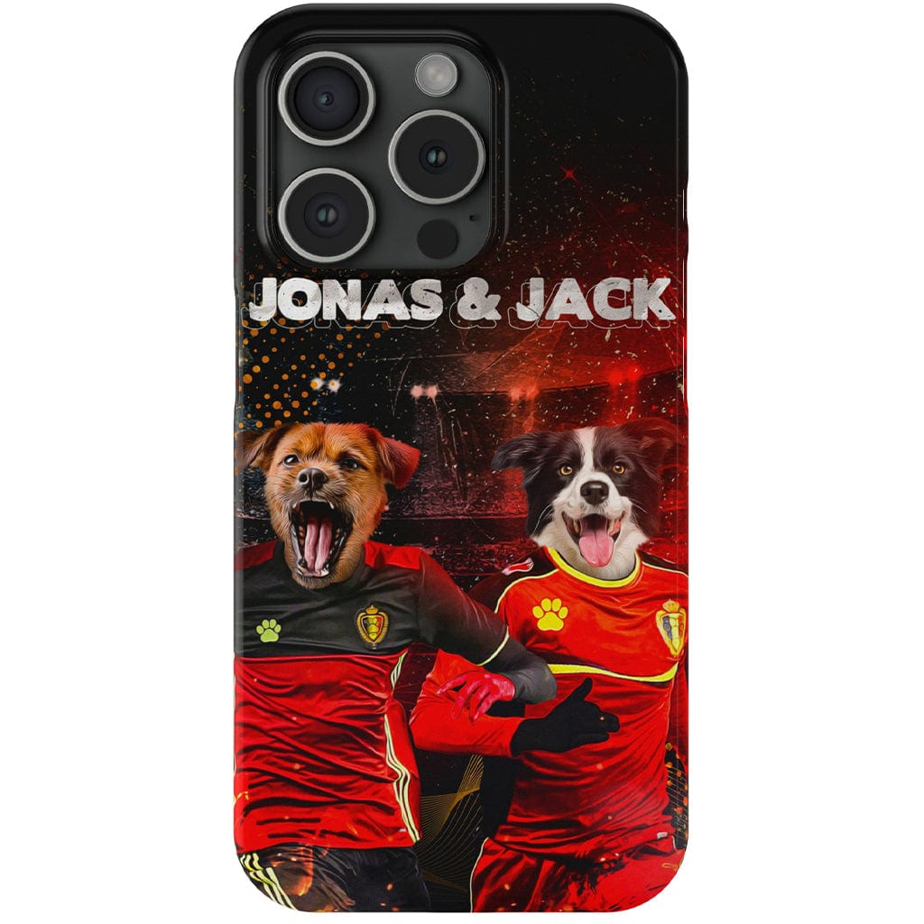 &#39;Belgium Doggos&#39; Personalized 2 Pet Phone Case