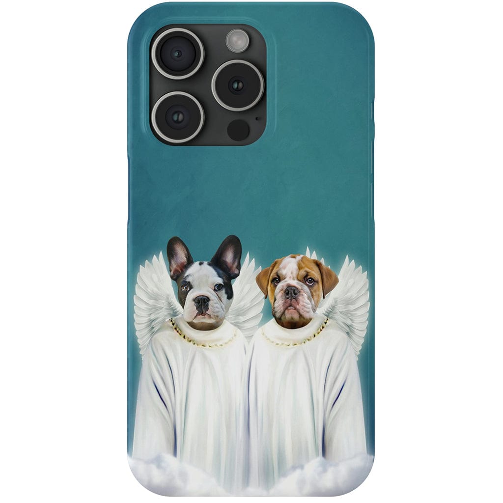 Funda para teléfono con mascotas personalizadas &#39;2 Ángeles&#39;