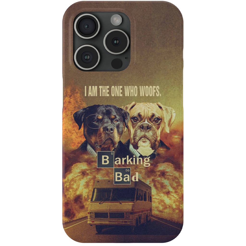 &#39;Barking Bad&#39; Personalized 2 Pet Phone Case