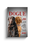 'Dogue' Personalized 2 Pet Canvas