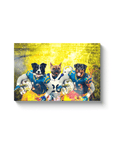 'San Diego Doggos' Personalized 3 Pet Canvas