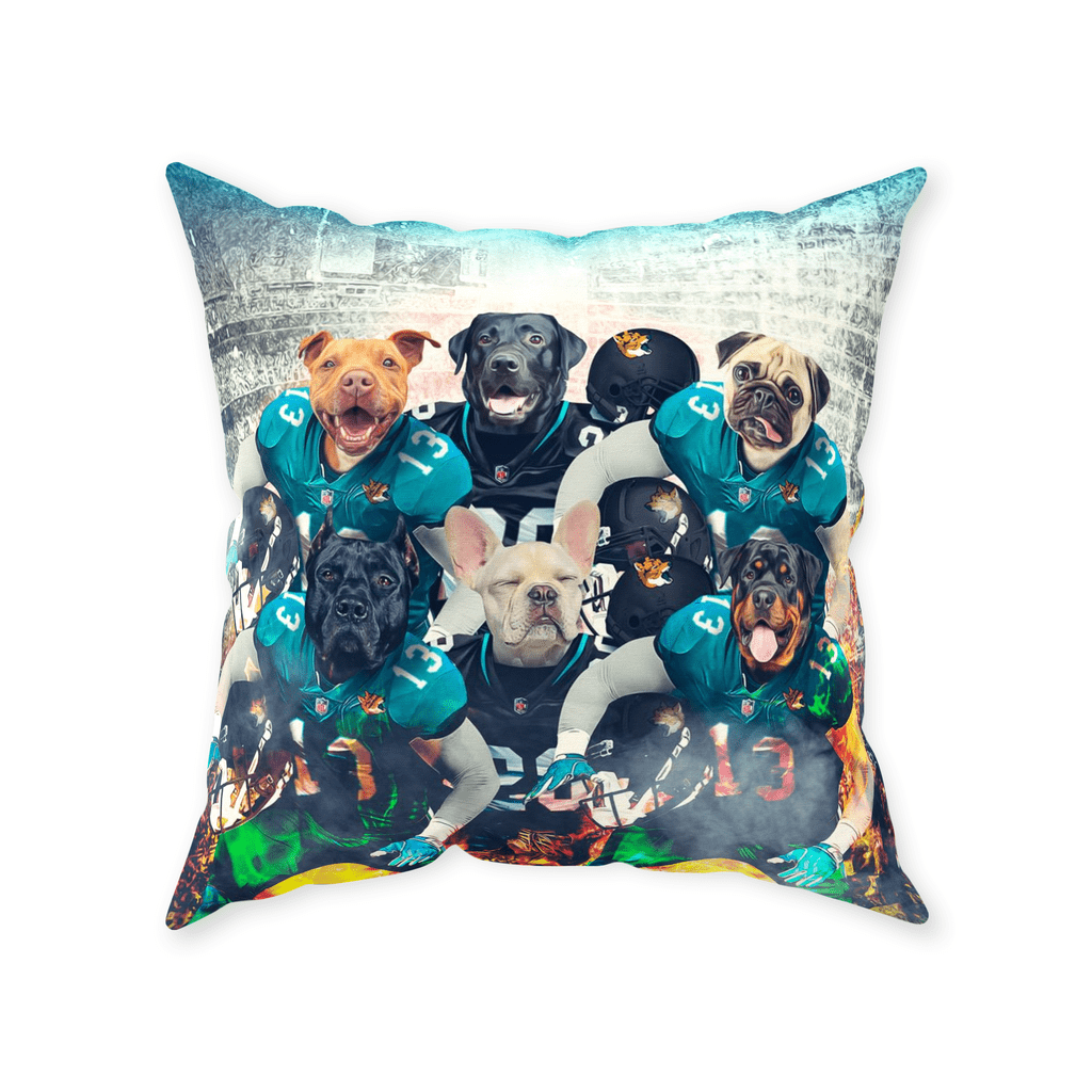 Cojín personalizado para 6 mascotas &quot;Jacksonville Doggos&quot;