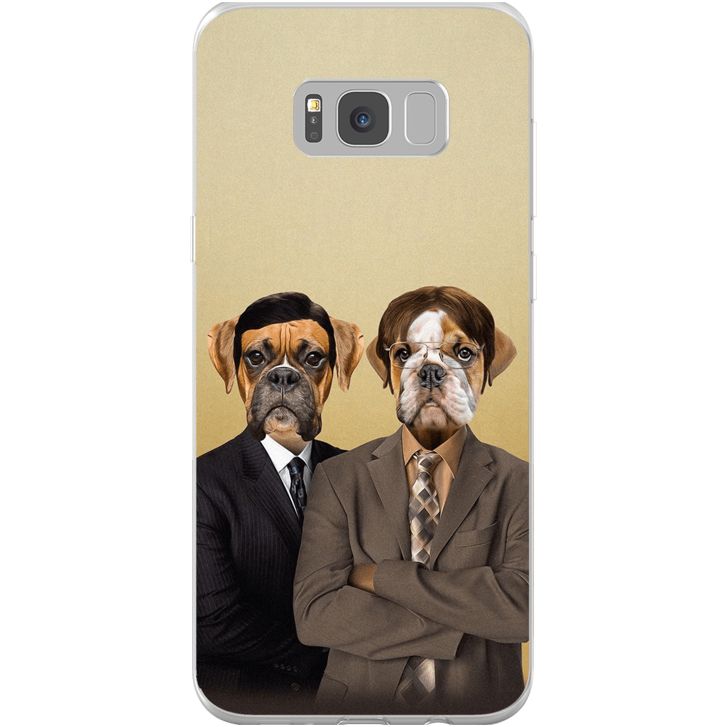 &#39;The Woofice&#39; Personalized 2 Pet Phone Case