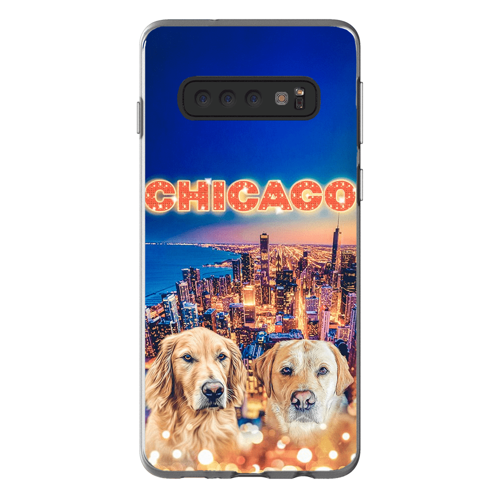 Funda personalizada para teléfono con 2 mascotas &#39;Doggos Of Chicago&#39;