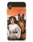 'Princess Leidown & Jedi-Doggo' Personalized 2 Pet Phone Case