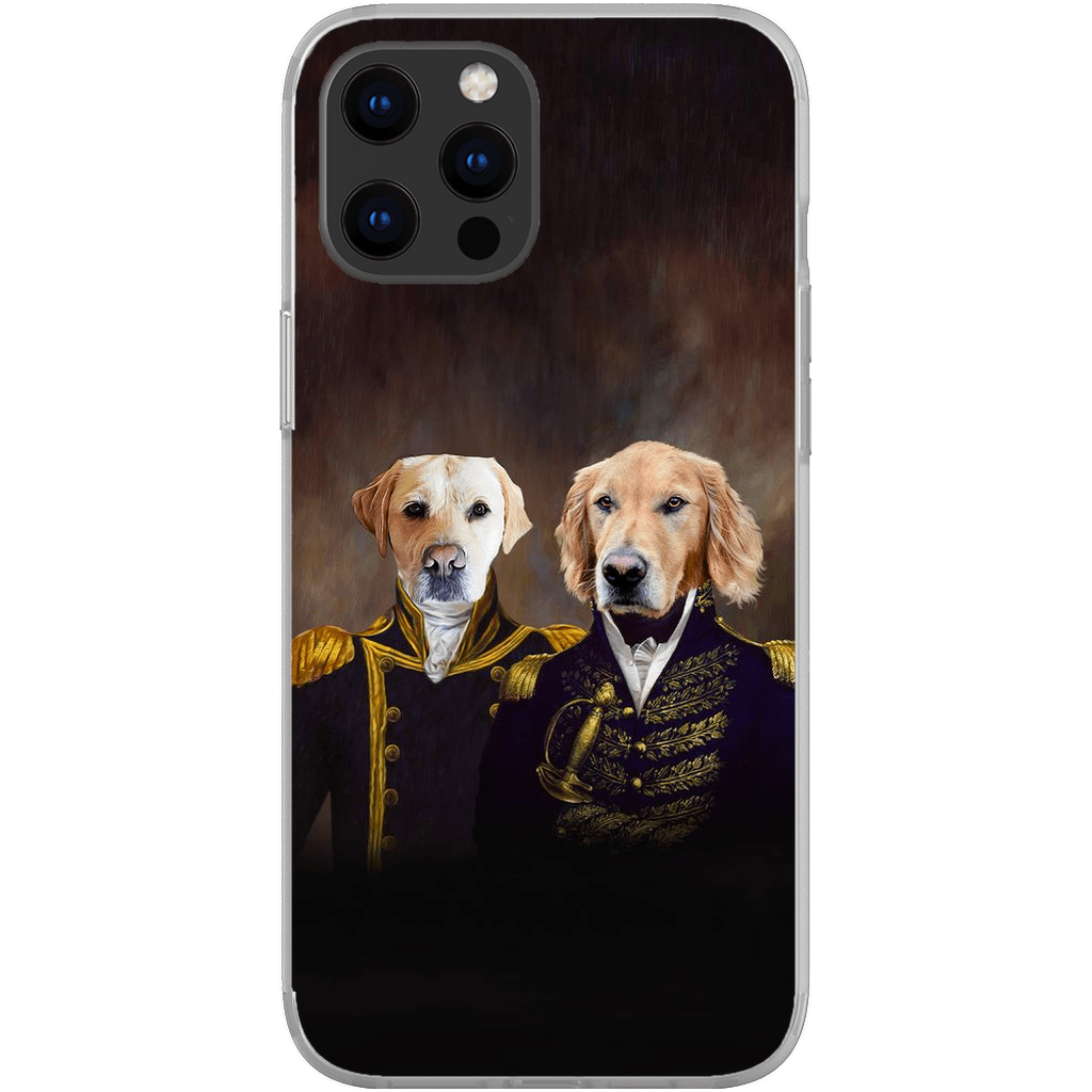 &#39;The Admiral and the Captain&#39; Personalized 2 Pet Phone Case