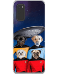 'Doggo-Trek' Funda personalizada para teléfono con 4 mascotas