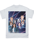 '1980s Lazer Portrait 2 Pet & Humans(Females)' Personalized T-Shirt