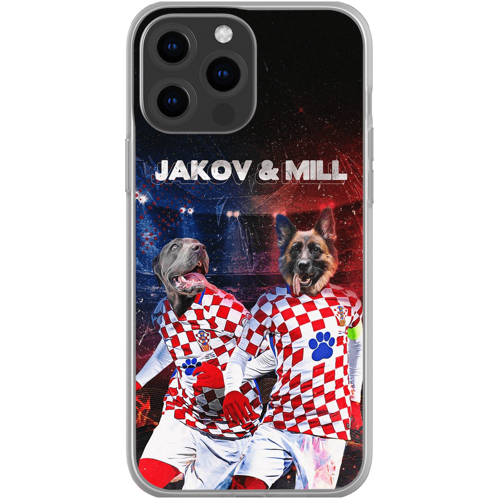 &#39;Croatia Doggos&#39; Personalized 2 Pet Phone Case