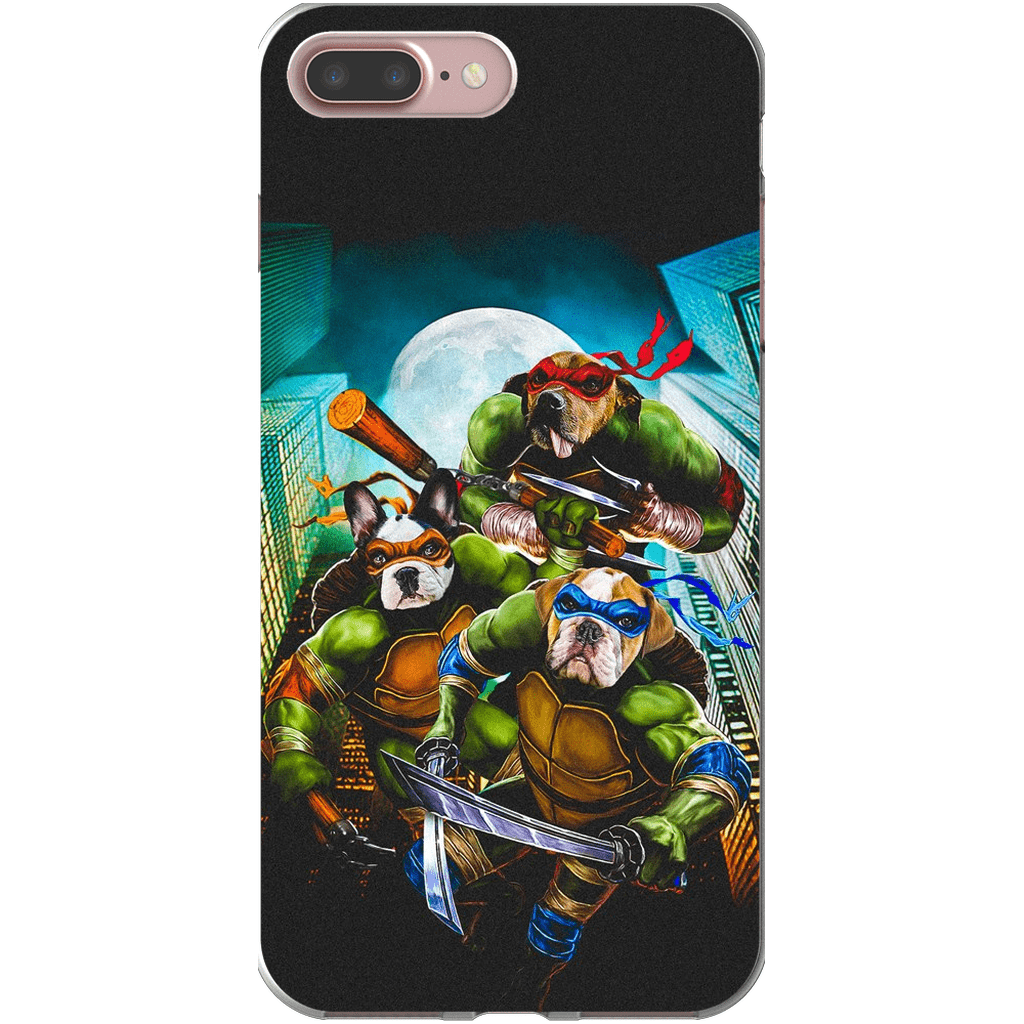 &#39;Teenage Mutant Ninja Doggos&#39; Personalized 3 Pet Phone Case