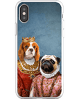 Funda personalizada para teléfono con 2 mascotas 'Reina y Archiduquesa'