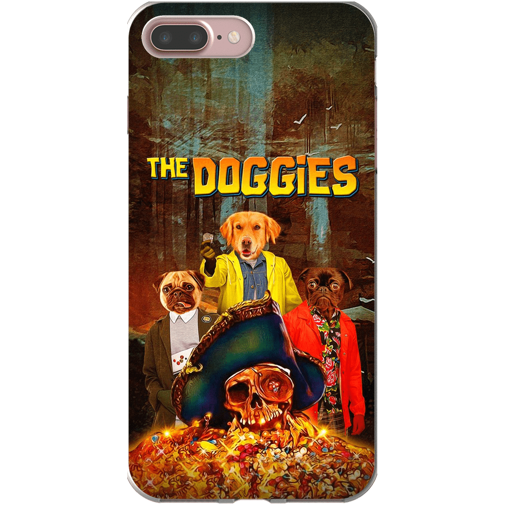 &#39;The Doggies&#39; Personalized 3 Pet Phone Case