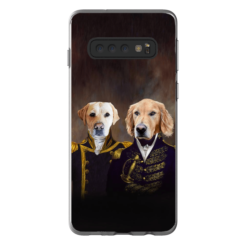 Funda personalizada para teléfono con 2 mascotas &#39;El Almirante y el Capitán&#39;