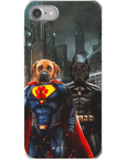 'Superdog & Batdog' Personalized 2 Pet Phone Case