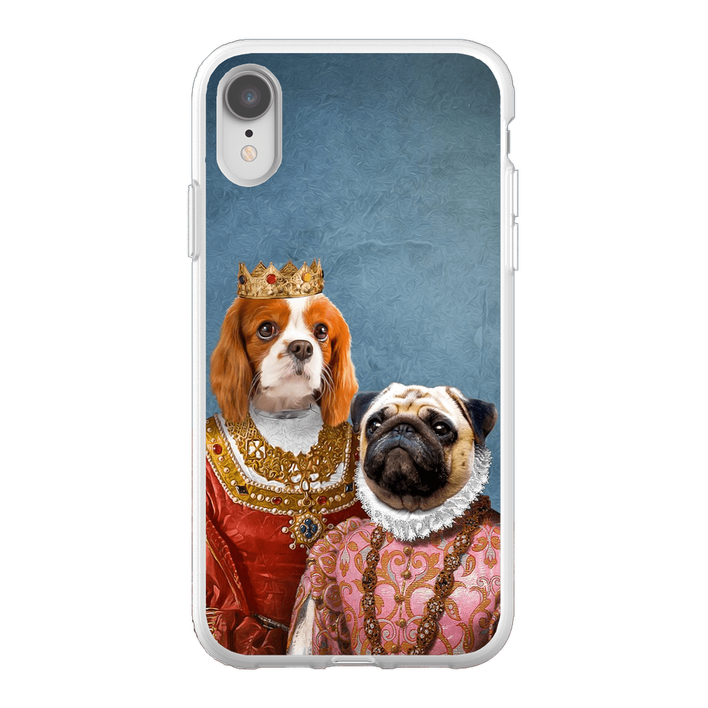 Funda personalizada para teléfono con 2 mascotas &#39;Reina y Archiduquesa&#39;