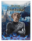 'Black Pawnther' Personalized Pet Blanket