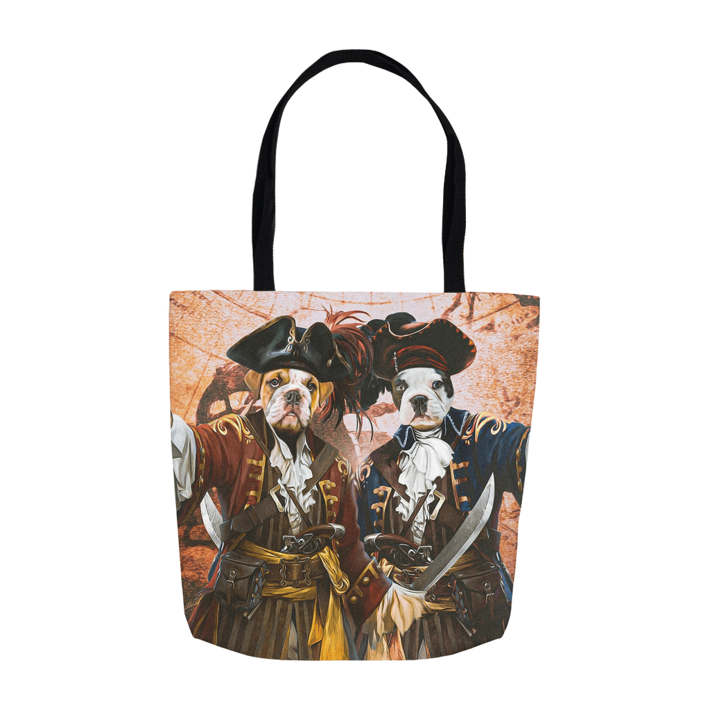 Bolsa Tote Personalizada para 2 Mascotas &#39;Los Piratas&#39;