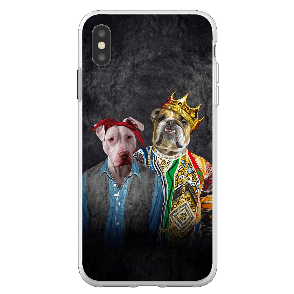 Funda personalizada para teléfono con 2 mascotas &#39;2Paw And Notorious DOG&#39;