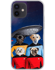 'Doggo-Trek' Funda personalizada para teléfono con 4 mascotas