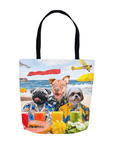 'The Beach Dogs' Personalized 3 Pet Tote Bag