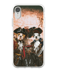 'Los Piratas' Funda personalizada para teléfono con 3 mascotas