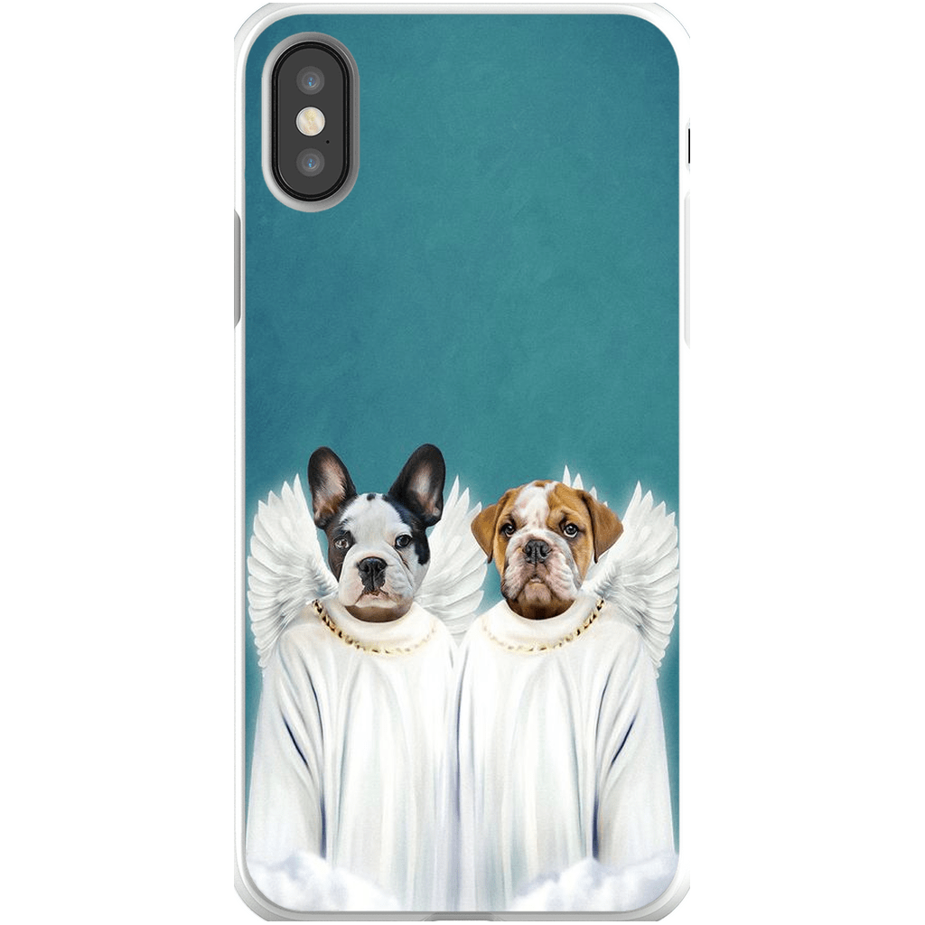 &#39;2 Angels&#39; Personalized Pets Phone Case