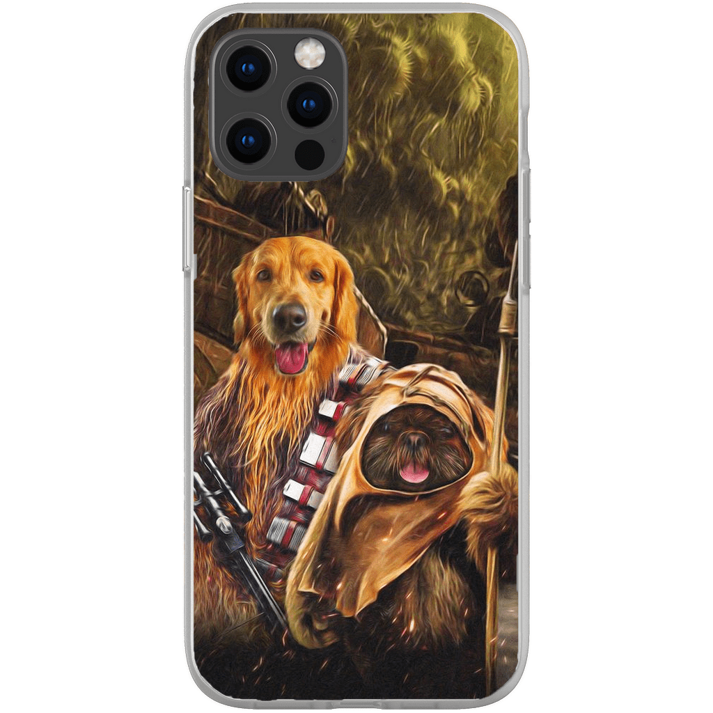 &#39;Chewdogga &amp; Dogg-E-Wok&#39; Personalized 2 Pet Phone Case