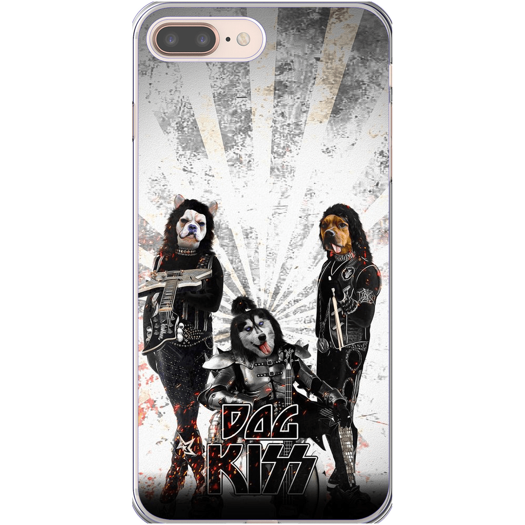 &#39;Kiss Doggos&#39; Personalized 3 Pet Phone Case