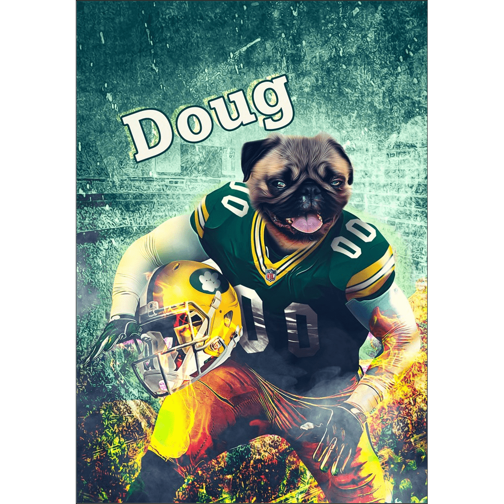 Póster Perro personalizado &#39;Green Bay Doggos&#39;