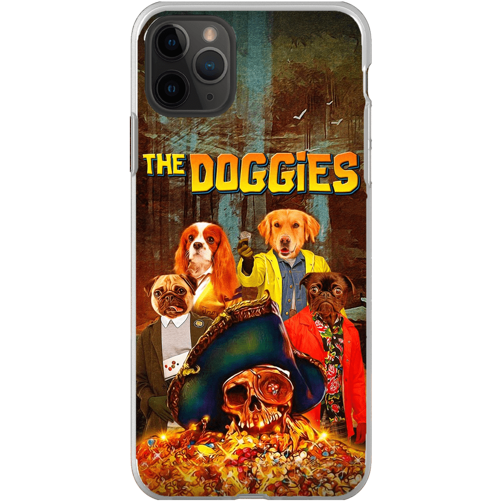 &#39;The Doggies&#39; Funda personalizada para teléfono con 4 mascotas