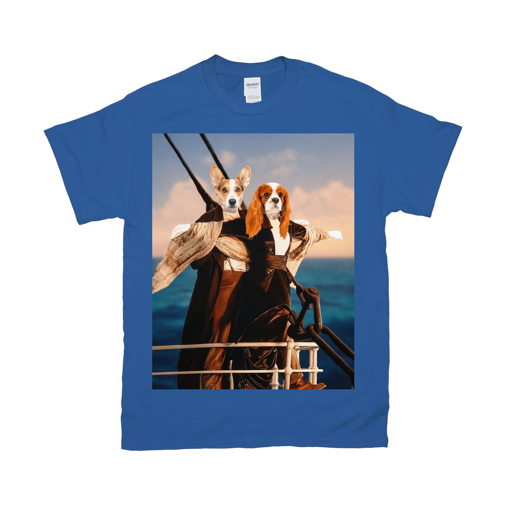 Camiseta personalizada para 2 mascotas &#39;Titanic Doggos&#39; 