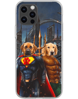 'Superdog & Aquadog' Personalized 2 Pet Phone Case