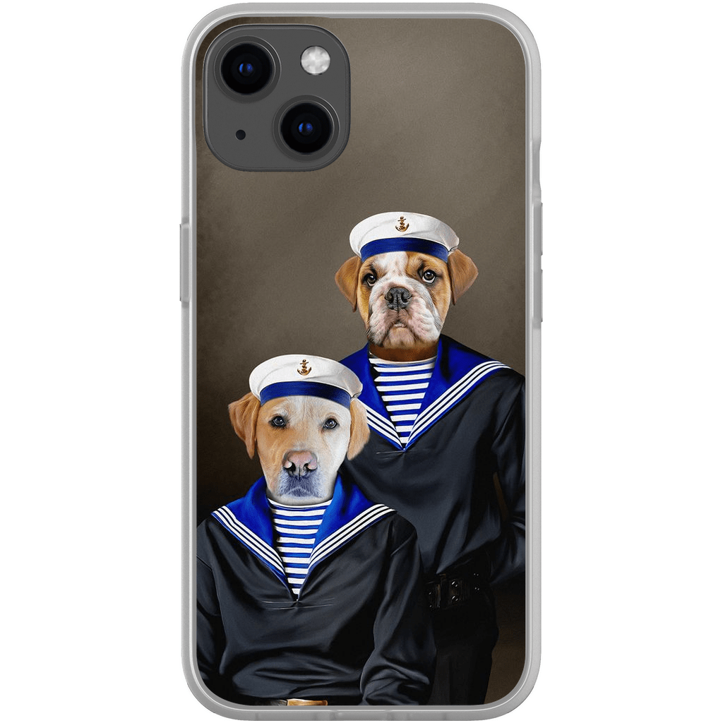 &#39;The Sailors&#39; Personalized 2 Pet Phone Case