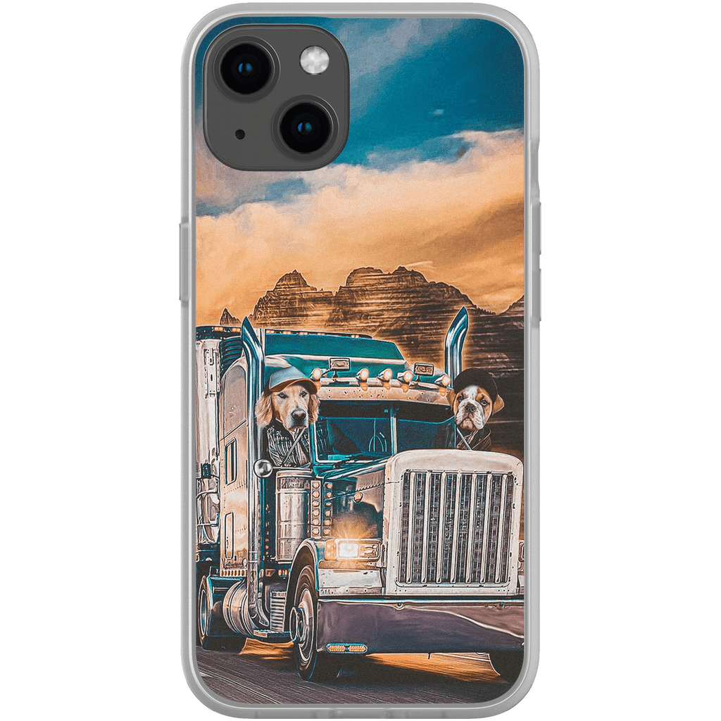 &#39;The Truckers&#39; Personalized 2 Pet Phone Case