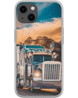 Funda personalizada para teléfono con 2 mascotas 'The Truckers'