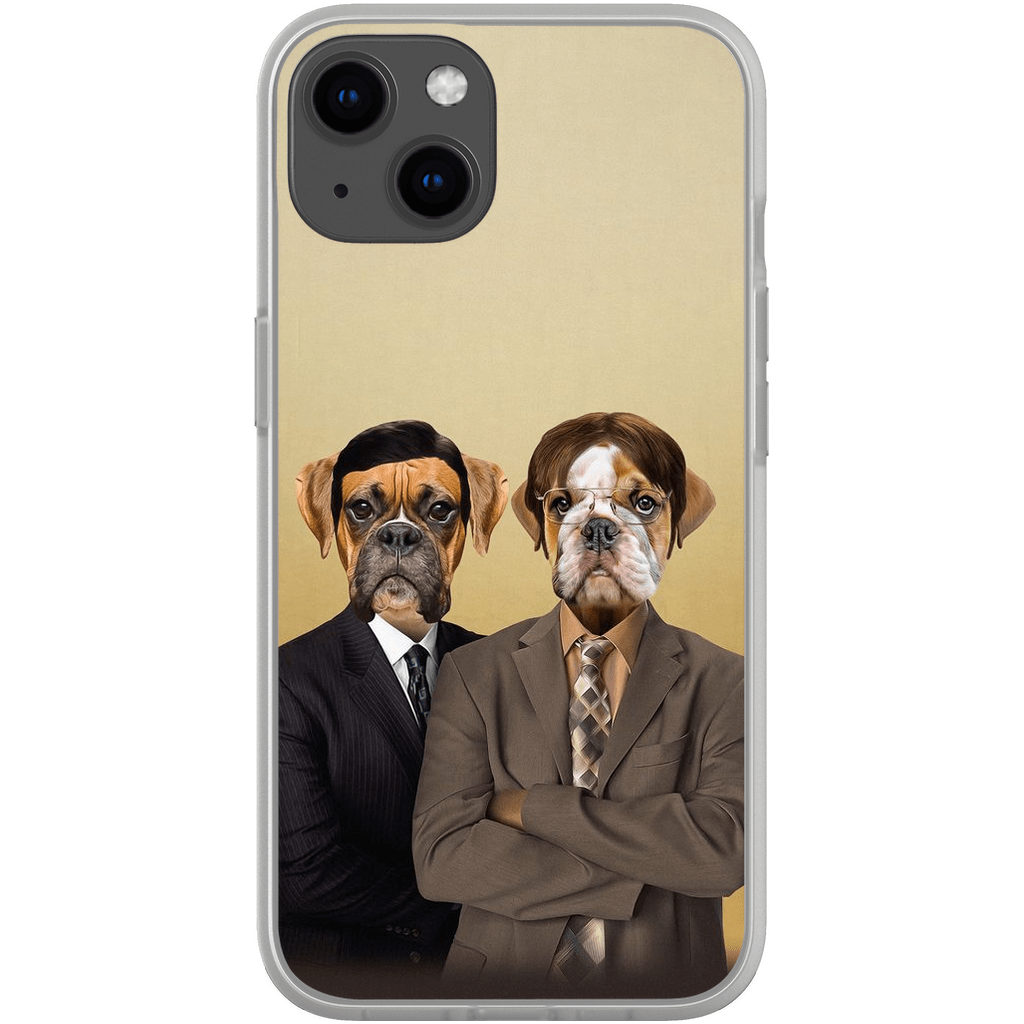 &#39;The Woofice&#39; Personalized 2 Pet Phone Case